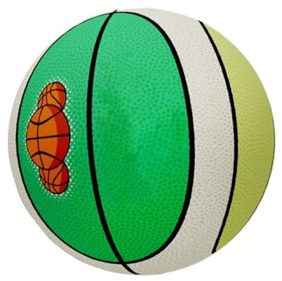 Yhsioaklo Leiser Kinderball, Anti-Schock-Schaum-Ballon, weich und sicher und ruhig, für die Schule zu Hause, Größe 3/5/7, PVC-Schwamm, Grün