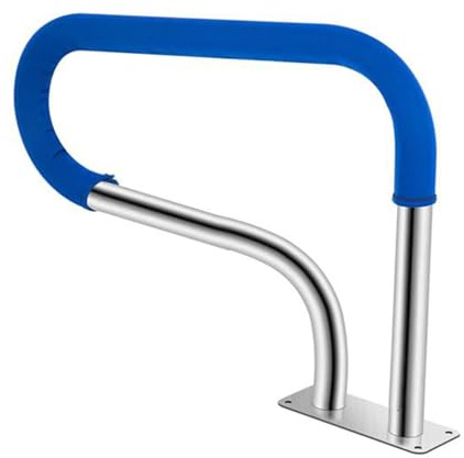 Marches Piscine Mains Courantes Rampe d'escalier pour Piscine Hors Sol, Rampe d'escalier, en Acier Inoxydable 304, avec Base à Montage Rapide, supporte jusqu'à 113 kg, pour Parc Aquatique in
