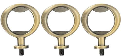 sourcing map Apribottiglie, 3 pezzi da 50 mm, in lega di zinco, kit di inserti piatti filettati per matrimoni, feste di vino, fai da te, artigianato e fatto a mano (bronzo)