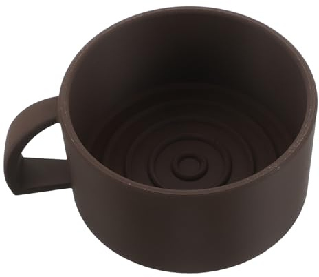 CIYODO Bol à Savonnette à Raser Marron 3D en Plastique à Large Ouverture avec Poignée Bol Mousse pour Savonnette à Raser Homme pour Rasage Traditionnel et Soin Barbe Usage Voyage et