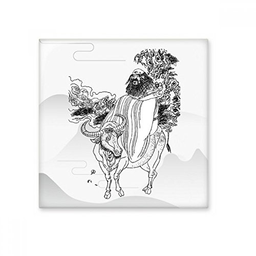 DIYthinker Dao Religión china Lao Tse brillante baldosa cerámica de baño Cocina muro de piedra artesanal de regalo Decoración