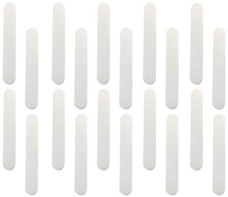 SM SunniMix 20 Pièces Bande Chapeaux Anti-Sueur Ruban Adhésif Jetable pour Chapeaux Casquettes Bonnet Accessoire de Sport, Blanc, 23,5x3,7cm
