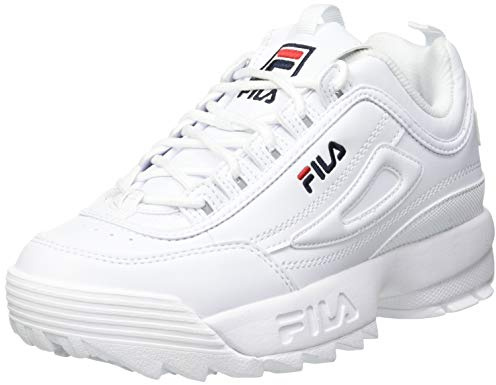 Fila Disruptor Teens, Scarpe da Ginnastica Unisex - Bambini e Ragazzi, Bianco, 36 EU