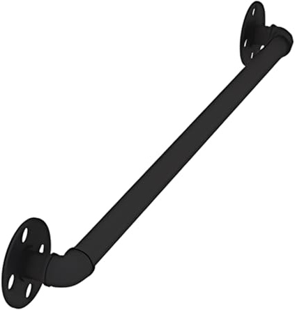 DAQIANG Pasamanos de escalera de metal, pasamanos de escalera resistentes para interiores, barandilla de escalera sin barreras para mujeres mayores embarazadas (color: negro, tamaño: 0,8 m)