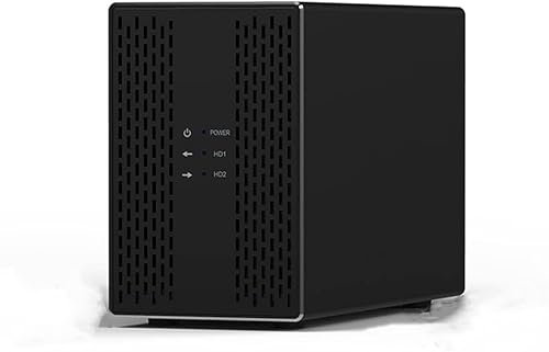 Disque Dur Externe Portable, Double matrice de disques durs Raid USB3.0/USB3.1, Double Baie, boîtier de Disque Dur Raid, sauvegarde Automatique des données, matrice de disques durs 3.5 Pouces, USB3.1