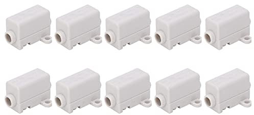 ANKROYU 10PCS Inline Junction Connector Box, T Type Terminals Connector, Cable Terminals Box Splitter, Cable Wire Electrical Joiner for Ceiling Light Wiring