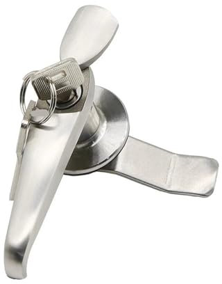 1 Satz MS308-3 Schlüsselschloss Verteilerschrankschloss 304 Edelstahl 22 mm Außengriffschloss(Key lock)