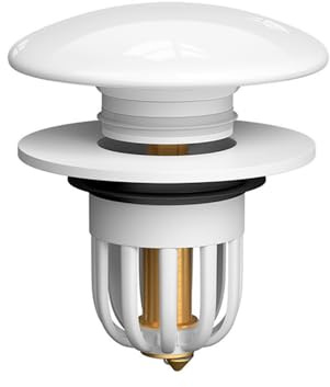 Sink Plug, Universal Basin Plug Ceramic Pop Up Sink Hole Plug Cover with Filter for 34-38mm Drain Holes, Drain Stoppers for Bathroom Kitchen (B)