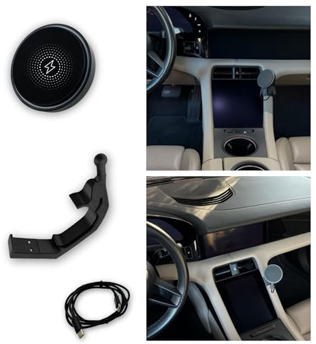 CUSTOMish Handyhalterung für Porsche Taycan (MagSafe kompatibel/kabelloses Laden)