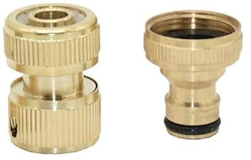 1set 1/2 3/4 Messing Schlauch Anschluss Weiblich 3/4 Zu 16mm 20mm Garten Schlauch Messing armaturen Adapter Wasser Pistole Adapter(1/2)