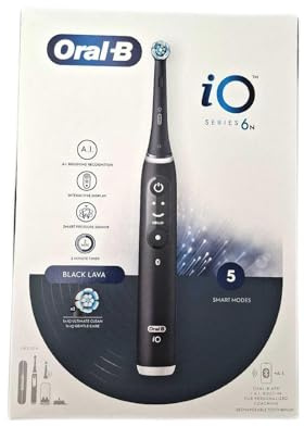 Oral-B Spazzolino Elettrico Ricaricabile iO 6N Nero, 1 Spazzolino Elettrico, 2 Testine Di Ricambio, Custodia Da Viaggio + 1 Dentifricio Oral-B Pro Expert Sensibilità, Pulizia Denti Efficace