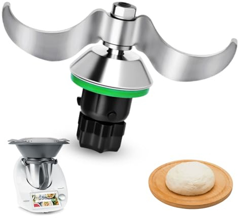 Hossom Coltello per Impastare per Bimby TM6/ TM5, Gruppo Coltelli Bimby TM5 TM6 in Acciaio Inox SUS420, Thermomix Ricambi Robot da Cucina Lame, Nessun Residuo di Pasta, Pulizia Rapida della Lama