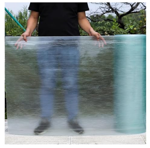 WBBML Placa Impermeable Planchas para Tejados Plegable Paneles Fibra Vidrio Divisiones Exteriores, Cocheras y Cubiertas de Patios(0.8x3m/2.65x9.84ft)