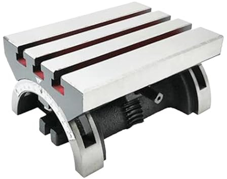 Lathe Machine, 7 Inch Angle Working Table for Milling Machine Adjustable Angle Tiltable Angle Turntable Tilt Table