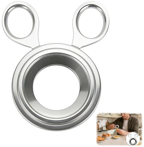 Cortador de Huevos,Cortador de Huevos de Acero Inoxidable, Separador de Huevos Cortador, para Suministro de Herramientas de Cocina,para Abrir Fácil y Rápidamente