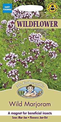 Mr Fothergill's Wildflower Wild Marjoram, Purple, 0.3 x 7.5 x 14.5 cm