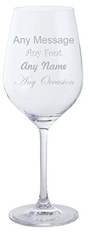 Copa de vino tinto personalizable para cualquier ocasión, con texto en inglésDartington