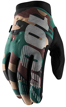 100% HP-10016-061-12 Erwachsene Handschuhe, Brisker Handschuhe, Camo Schwarz, L