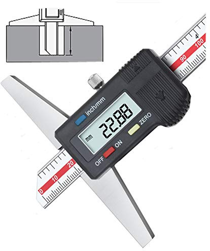 Tiefenmessschieber, Messschieber, 0–150 mm, 0–200 mm, 0–300 mm (digital 0–200 mm)