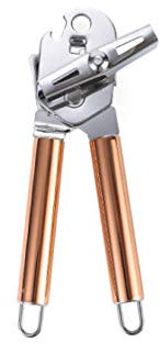 Can Opener Kitchen Gadgets Stainless Steel Golden Safety Lid Mason Jar Beer Bottle Opener Tools, Rose Gold