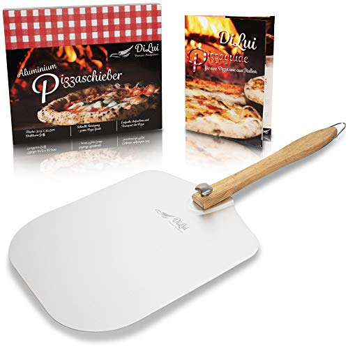 Pelle à pizza supérieure pour pierre à pizza - Pour pizza très grand et peu d'espace - Jusqu'à 30 cm de diamètre du barbecue ou du four - Pelle à pizza professionnelle pour un usage domestique