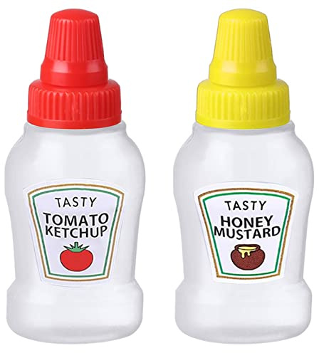 2/3 Stück Squeeze Flasche, Saucen Flasche, 25ml Dressing Behälter To Go, Klein Quetschflasche, Salatdressingbehälter Tragbare Squeeze Condiment Flaschen Für Sirup, Sauce, Ketchup, Grill Gewürze