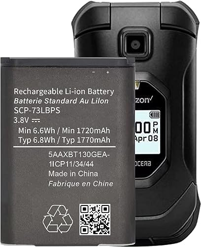 Soseieiu SCP-73LBPS Battery,(2025 New Upgraded) 0 Cycle Original Replacement Battery for Kyocera DuraXV Extreme E4810/Kyocera DuraXE Epic E4830 Verizon Flip Phone