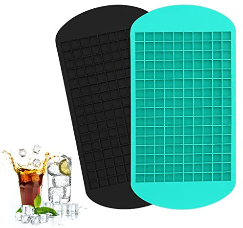 MXTIMWAN | Bandejas Para Cubitos Hielo - Bandeja de Cubitos de Hielo 160 - Mini Cubo Hielo Silicona, Cocina, Bares, Whisky, Cócteles, Bebidas