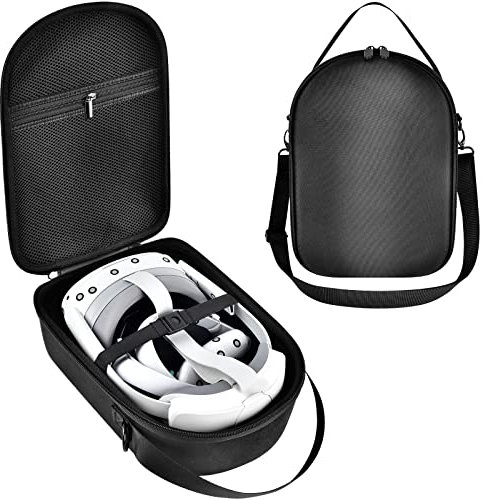 Tasche für PICO 4 All-in-One VR Headset 128GB/ 256GB, Virtual Reality Brille PC Zubehör Aufbewahrungshalter, mit Netztasche Passend für USB Kabel und Ohrhörer (Nur Box)