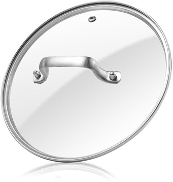Antrader Tempered Glass Lid,9 Glass Covers for Pots,Pans and Skillets,1Set,Clear