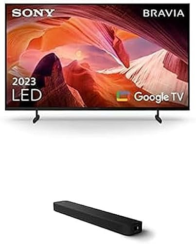 Sony BRAVIA | KD-43X80L | LED | 4K HDR | Google TV HT-S2000 3.1 Kanal Dolby Atmos Soundbar, Schwarz