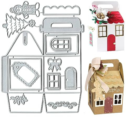 Fustelle Stencil Cutting Dies 3D Fai da Te Fustelle Stencil Taglio Dies Fustella Modello di punzonatura Set geometrico di fustelle da taglio per Caramelle Regalo Decorazione