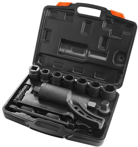 VEVOR Set di Chiave Dinamometrica 25,4 mm Rapporto 1:58 Moltiplicatore di Forza con 8 Bussole, Set Moltiplicatore di Forza Svita Bulloni per la Rimozione dei Dadi per Riparazione Auto Officina Garage