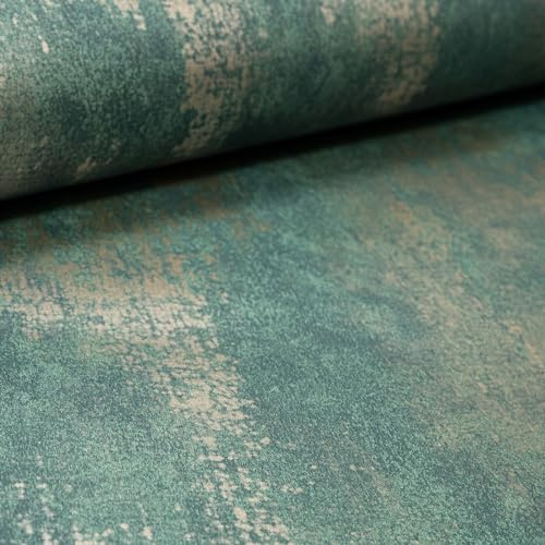 SOPHIE LAURENCE Green Copper Industrial Concrete Effect Wallpaper - Sample