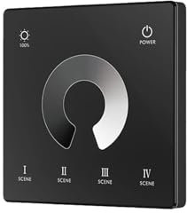 Tuya Zigbee AC Triac Dimmer LED Controller della luce Interruttore a pulsante 110V 220V 230V Controllo rotativo senza fili Touch Remote Control (Color : TW1 B)