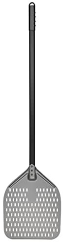 ZGPjubilant Pala per Pizza Pala Forata Pala per Pizza Utensile per Pasticceria per Pizza con Manico Rimovibile (Dimensioni : Manico Lungo) (Manico Lungo)