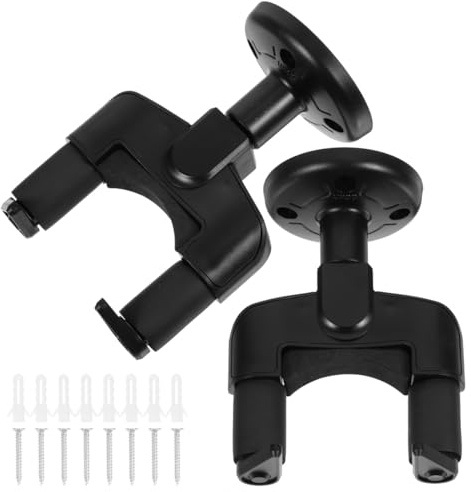 Hoement 2sätze Ukulelen-wandhalter für Gitarre Geige Erhu Schnelle Montage Anti-fall-mechanismus Platzsparend Geeignet für Saiteninstrumente