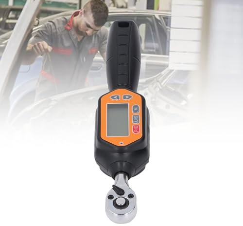 Garosa Clé Dynamométrique Numérique, Buzzer à Tête à Cliquet Double Directionnel et Notification Flash LED pour Vélo Moto