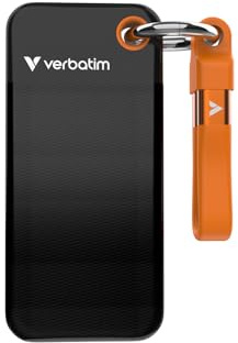 Verbatim Pocket SSD 2TB Externe SSD USB 3.2 Gen2 1000MB/s Schwarz Orange | Kompakt mit Schutzhülle, Bis zu 1000 MB/s Lesen & Schreiben, tragbare externe Festplatte für PC, Mac & Konsole