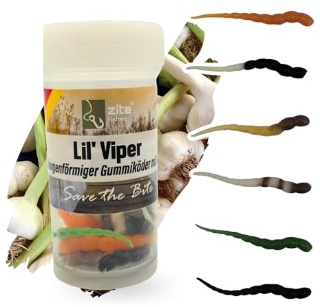 Zite Fishing Lil' Viper Natur Mix Knoblauch 4,5 cm 12 Stück