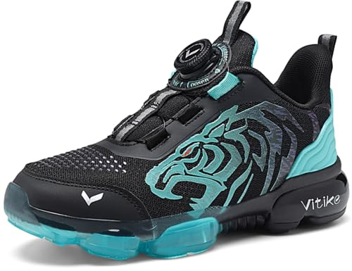 JMFCHI SPORTS Unisex Kinder Sneaker Jungen Turnschuhe Mädchen Sportschuhe | Kinderschuhe mit Drehverschluss, Atmungsaktiv, Leicht, Dämpfend, Outdoor, Schule, Laufschuhe, Hallenschuhe