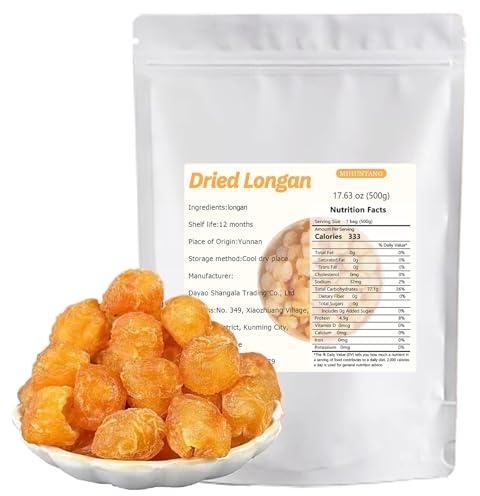Polpa di Longan essiccata 500g Frutta secca Gui Yuan Lung Gan commestibile Perfetto per tè Spuntini Dolci Cucina