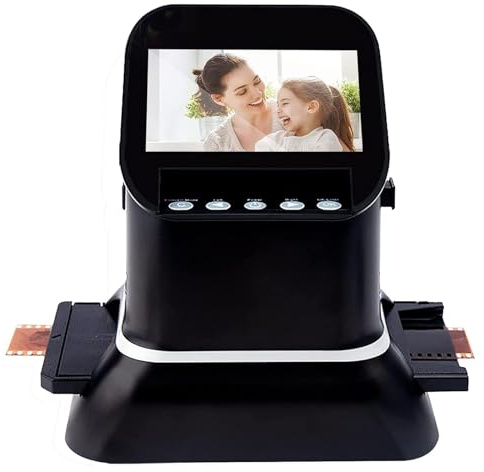 Högupplöst Film- Och Diabildsskanner Med 4,3 Lcd-Skärm, Digital Filmskanner För 120 Film, 1080p Lcd-Skärm, Konverterar 35 Mm, 135, 126, 127 Negativ Och Diabilder Till Digital Jpeg
