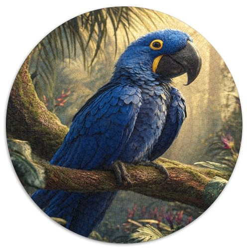 Hyazinthen-Ara auf einem dichten AST 1000pcs (67.5x67.5cm) Schwer Puzzle Lernspiel Impossible Herausforderung Spielzeug Für Erwachsene Kinder