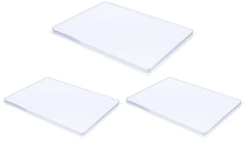 Milisten Plaque d'impression en Gel Réutilisable Garçon et Filles 3 Pièces pour Fournitures d'impression d'art, Gravure et Sculpture, Kit Créatif pour Loisirs Artistiques et Projets