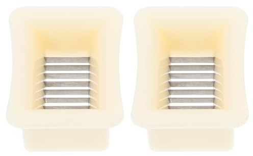 SUPVOX Coupe-haricots en Plastique Beige, Lot de 2 Trancheuses Portables pour Légumes, Outil Compact et Pratique Cuisine Maison et Professionnelle, Accessoire la Cuisine Facile à