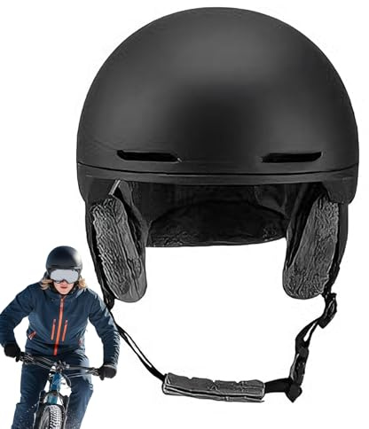 Renopfect Casco Da Sci - Casco Di Sicurezza Con Protezione Regolabile E Lavabile - Da Bicicletta - Per Snowboard E Calcio E Pattinaggio E Corsa E Inverno E Adulti E Donne E Uomini