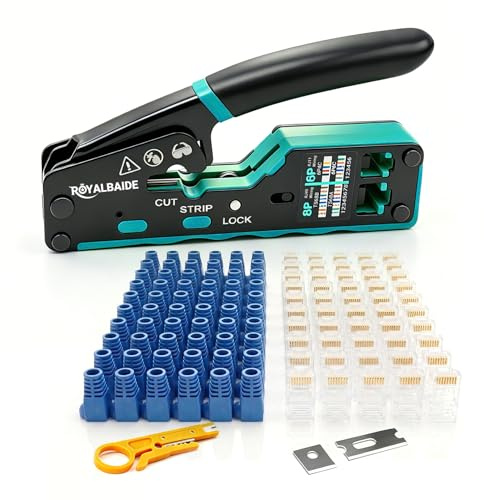 Kit di crimpatura Ethernet modulare tutto in uno per Cat5 e Cat6