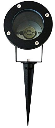 Lampada da giardino DIEGO, GU10, MAX. 35 W, IP65, AC220-240 V, 50/60 Hz, colore: Nero
