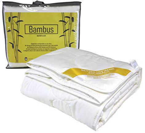 Betten Hofmann Bambus Sommerbett Steppbett 240x220 Sommerdecke waschbar 100% Natur, superleicht